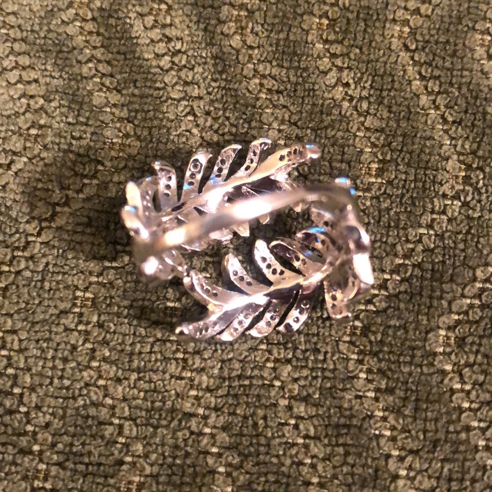 🍃 Set of three fairy leaf wood princess rings 5,6,7 - Picture 6 of 16